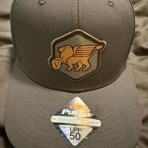 Pukka Gray Cap with Winged Lion Logo